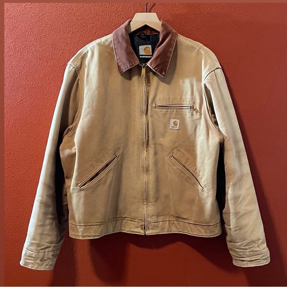Carhartt Men’s Vintage J001 BRN Interstellar USA Blanket Lined Detroit Jacket